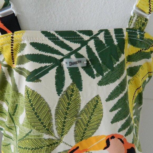 NEW Duluth Trading Suit Up Swim Built In Bra One Piece Dress sz 12 - Picture 7 of 11